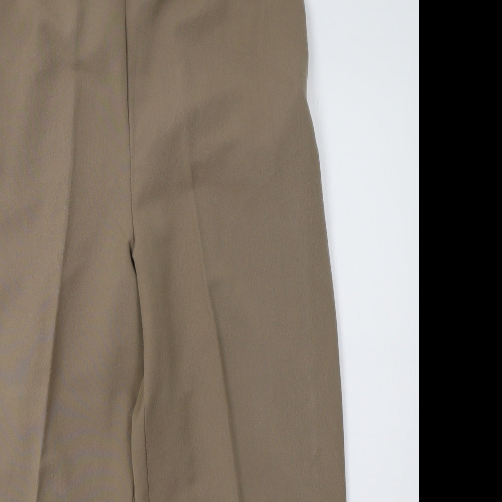 Womens UK Size 14 classic image Regular Fit  Brown Trousers