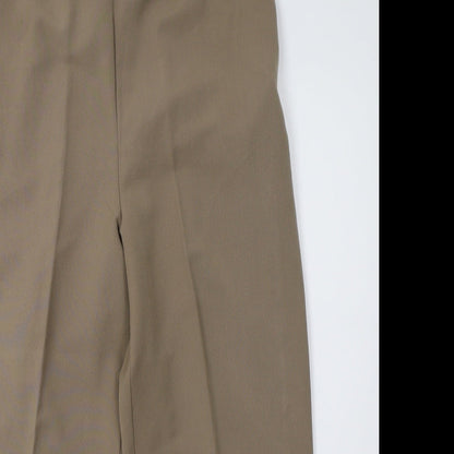 Womens UK Size 14 classic image Regular Fit  Brown Trousers