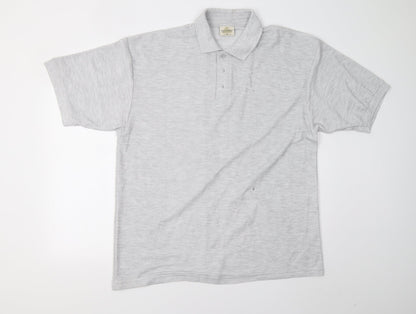 Brentwood Mens Grey    Polo Size XL