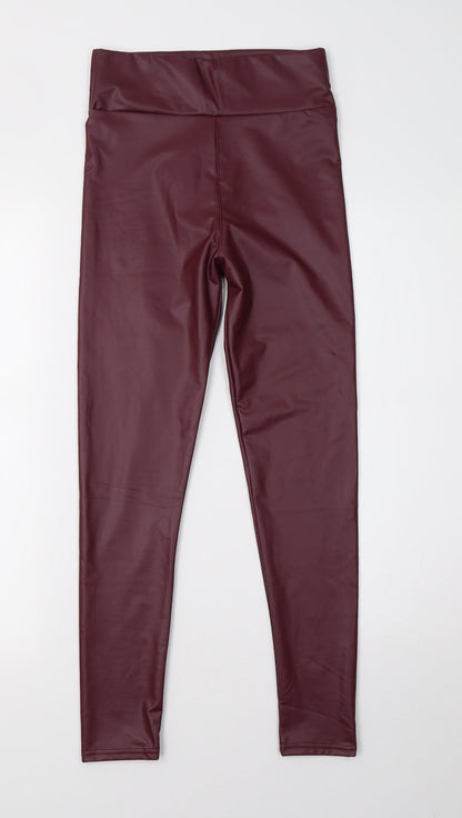 Womens UK Size 6 Preworn Regular Fit  Purple Trousers
