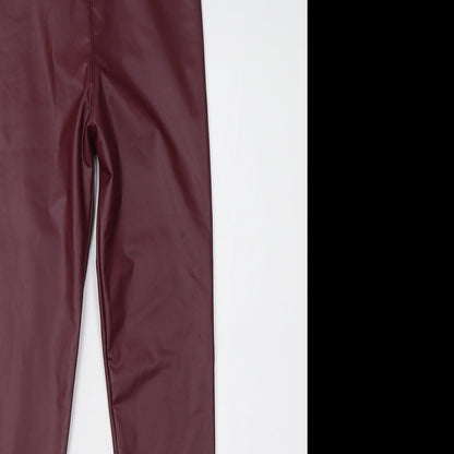Womens UK Size 6 Preworn Regular Fit  Purple Trousers