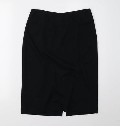 Oui Womens Black   A-Line Skirt Size 10