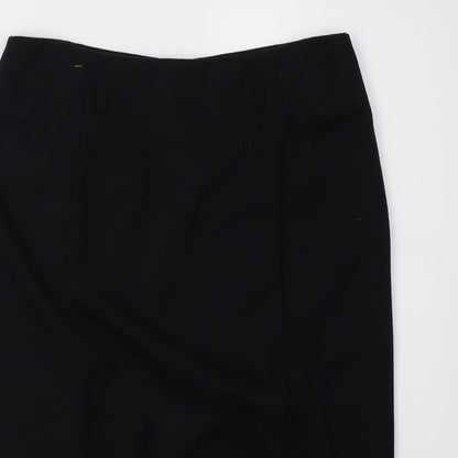 Oui Womens Black   A-Line Skirt Size 10