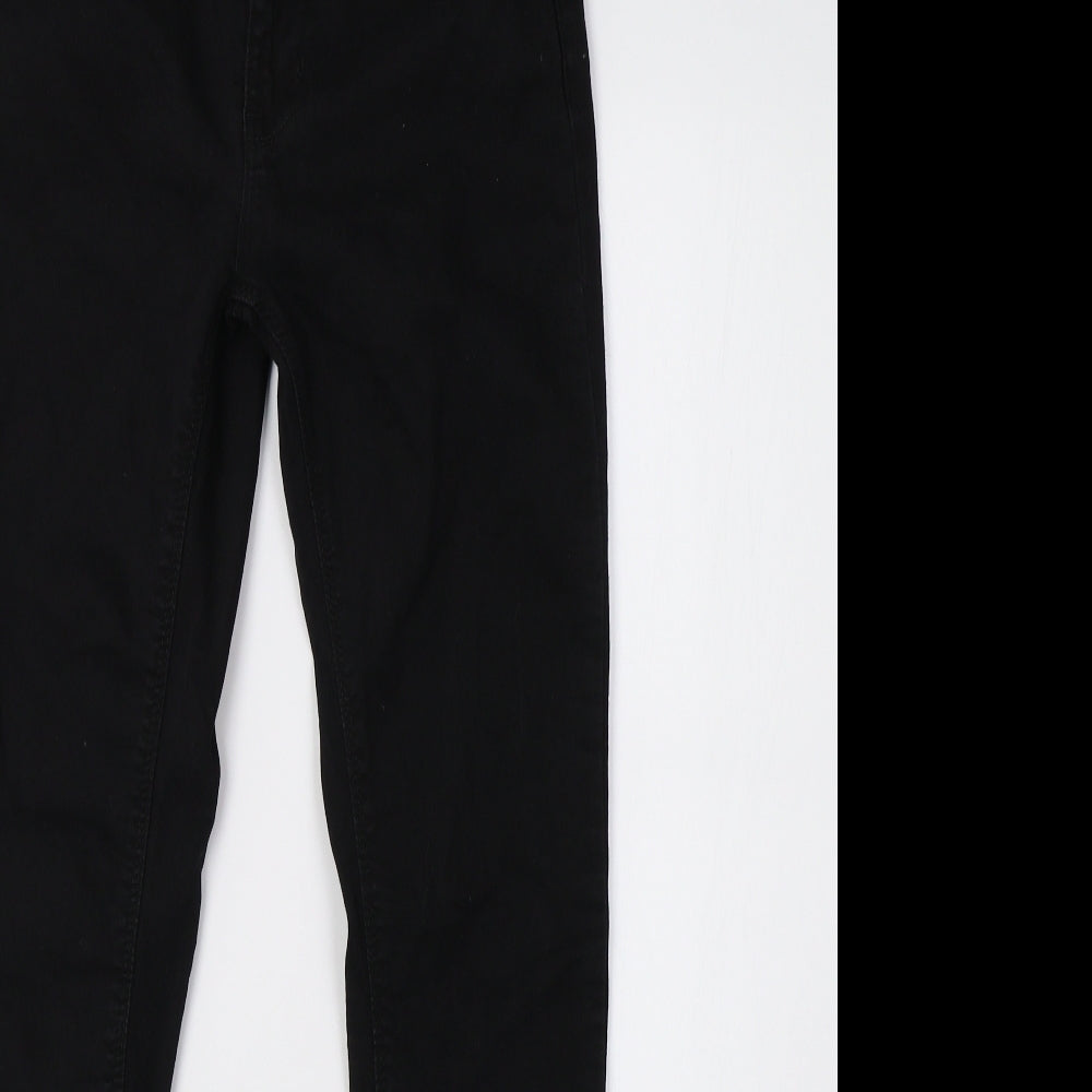 Boohoo Womens Black  Denim Skinny Jeans Size 6 L28 in