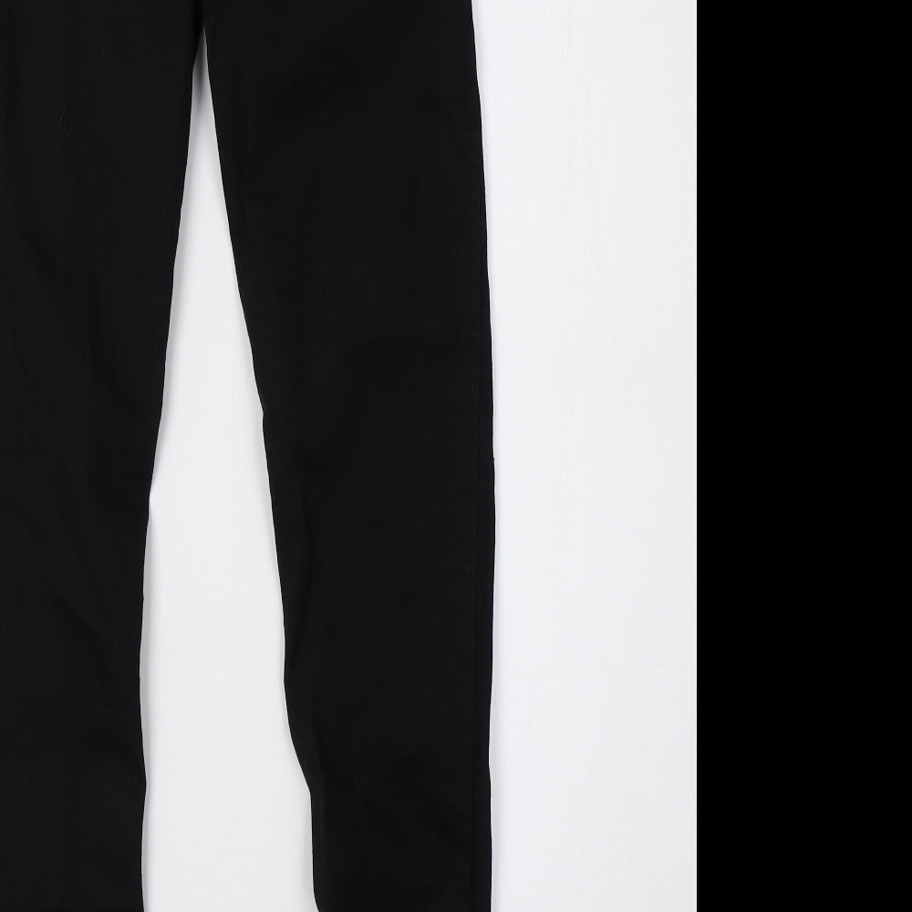 Boohoo Womens Black  Denim Skinny Jeans Size 6 L28 in