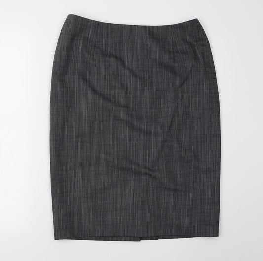 Kaliko Womens Grey   A-Line Skirt Size 12