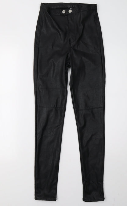 Womens UK Size 6 H&M Regular Fit Skinny Black Jeans