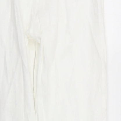 Preworn Womens White   Trousers  Size 16 L29 in