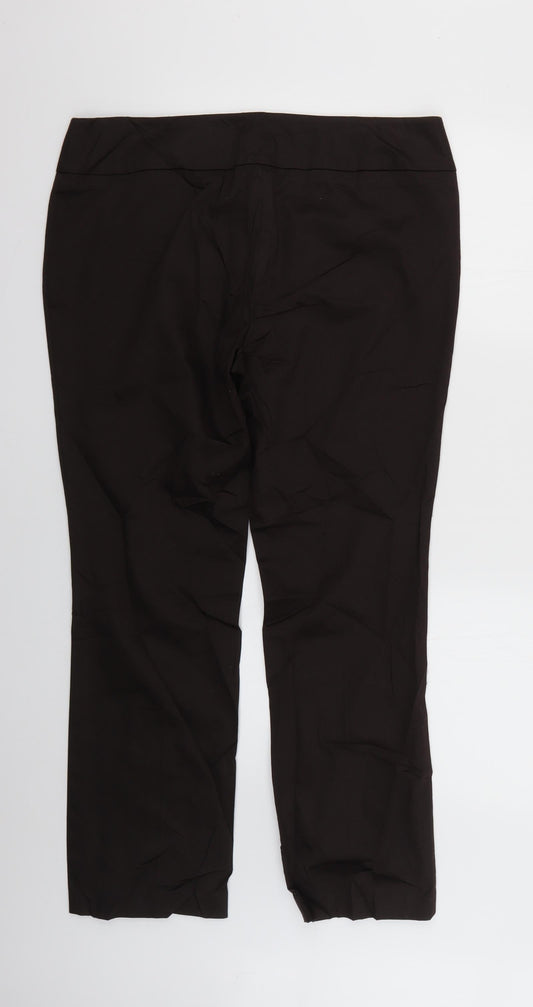 Womens UK Size 14 Principles Regular Fit  Brown Trousers