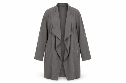 Womens UK Size 14 New Look Grey Overcoat