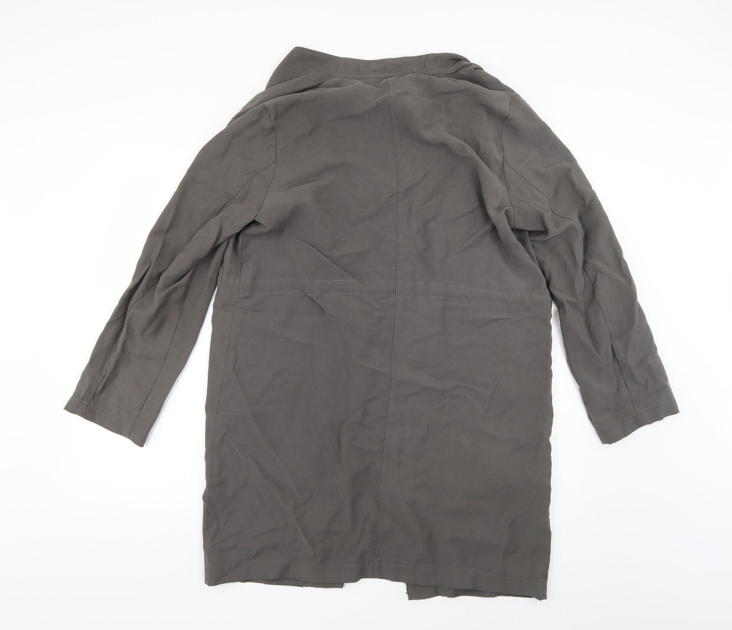 Womens UK Size 14 New Look Grey Overcoat