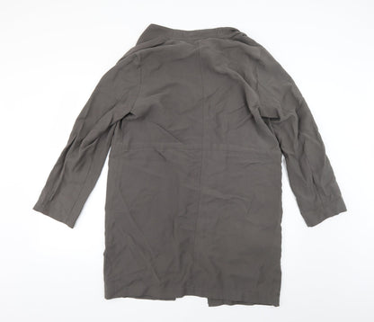 Womens UK Size 14 New Look Grey Overcoat