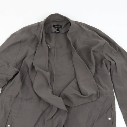Womens UK Size 14 New Look Grey Overcoat