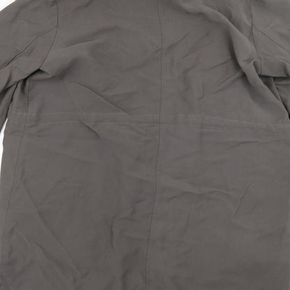Womens UK Size 14 New Look Grey Overcoat