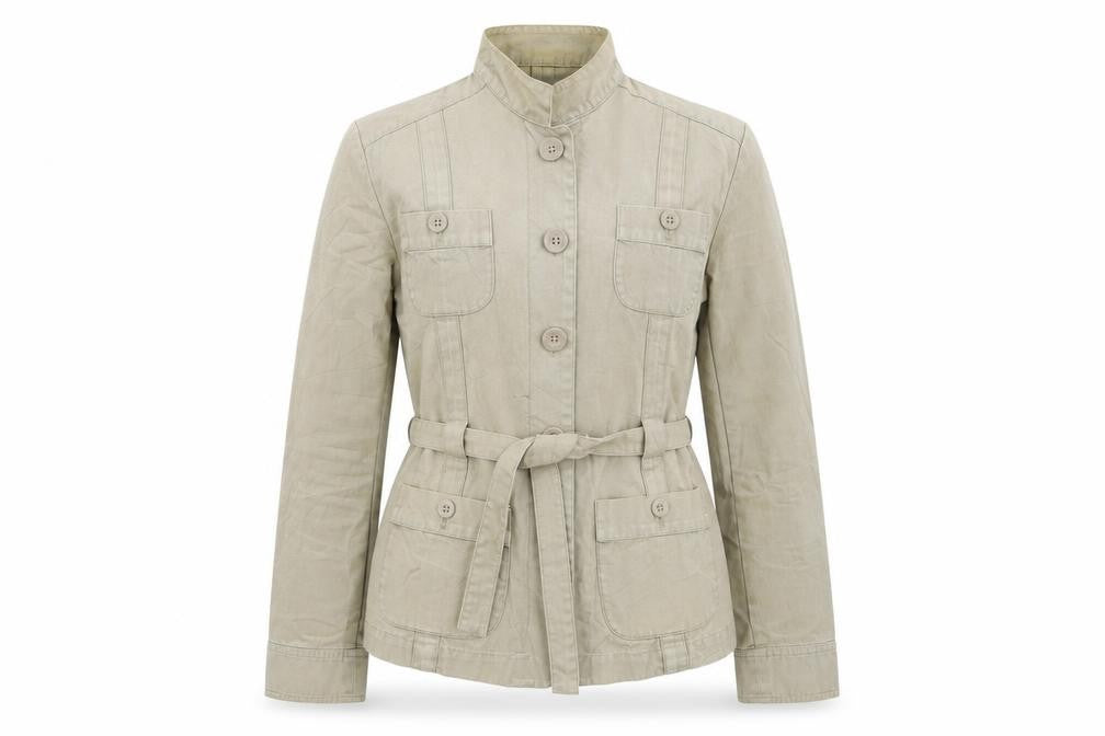Womens UK Size 10 alibi Beige Overcoat