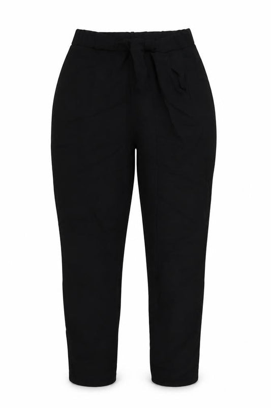 Womens UK Size 12 Boohoo Regular Fit  Black Trousers
