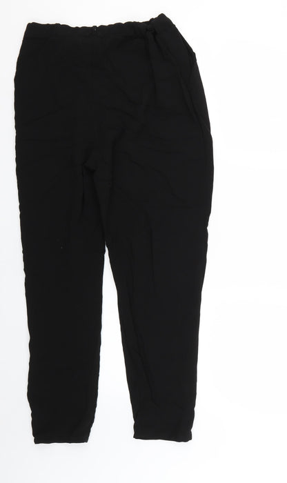 Womens UK Size 12 Boohoo Regular Fit  Black Trousers