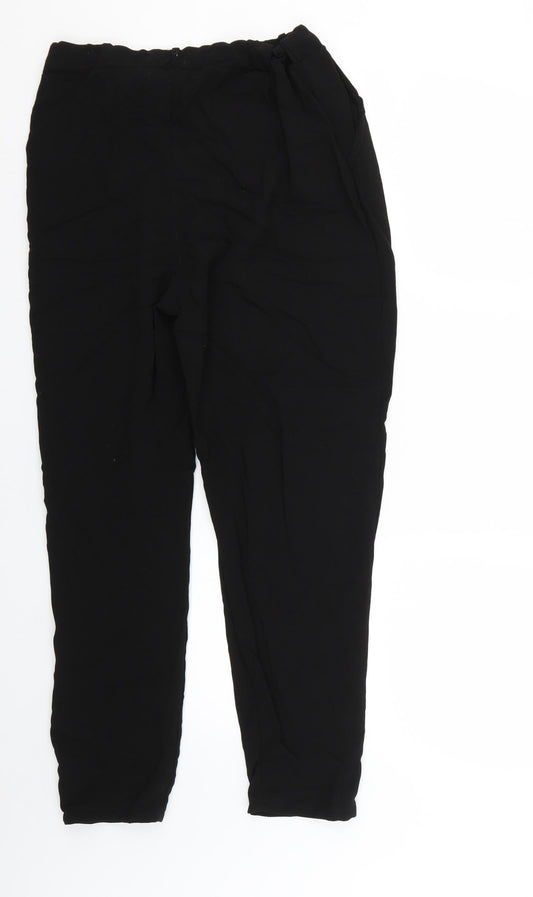 Womens UK Size 12 Boohoo Regular Fit  Black Trousers