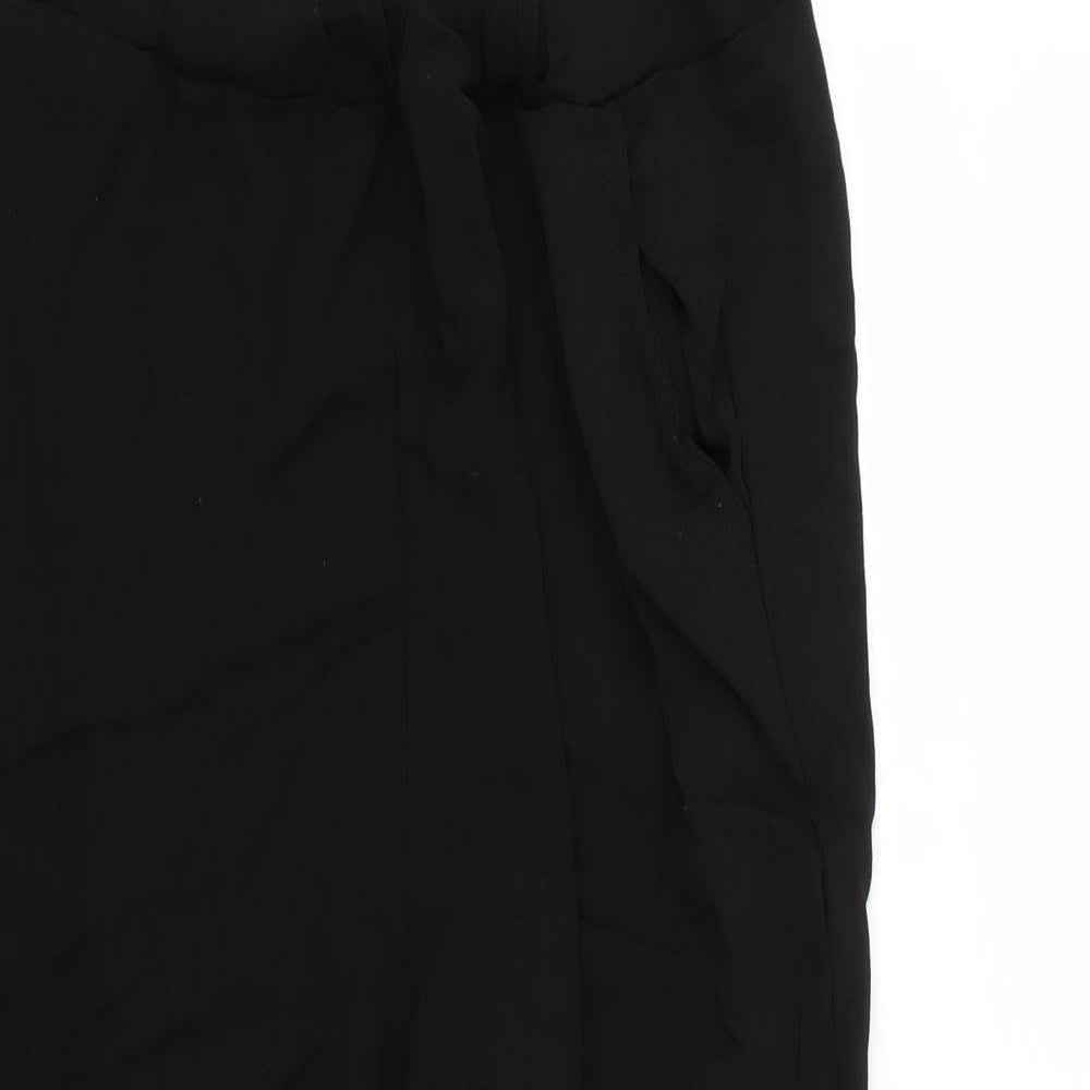Womens UK Size 12 Boohoo Regular Fit  Black Trousers