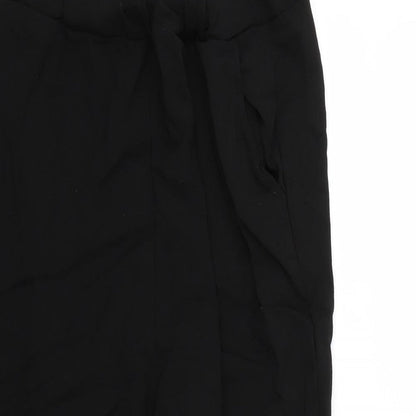 Womens UK Size 12 Boohoo Regular Fit  Black Trousers