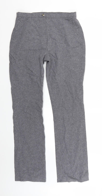 Womens UK Size 14 Preworn Regular Fit  Grey Trousers