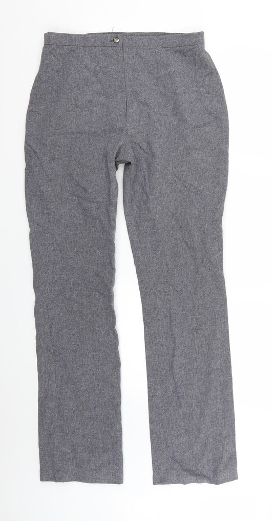 Womens UK Size 14 Preworn Regular Fit  Grey Trousers
