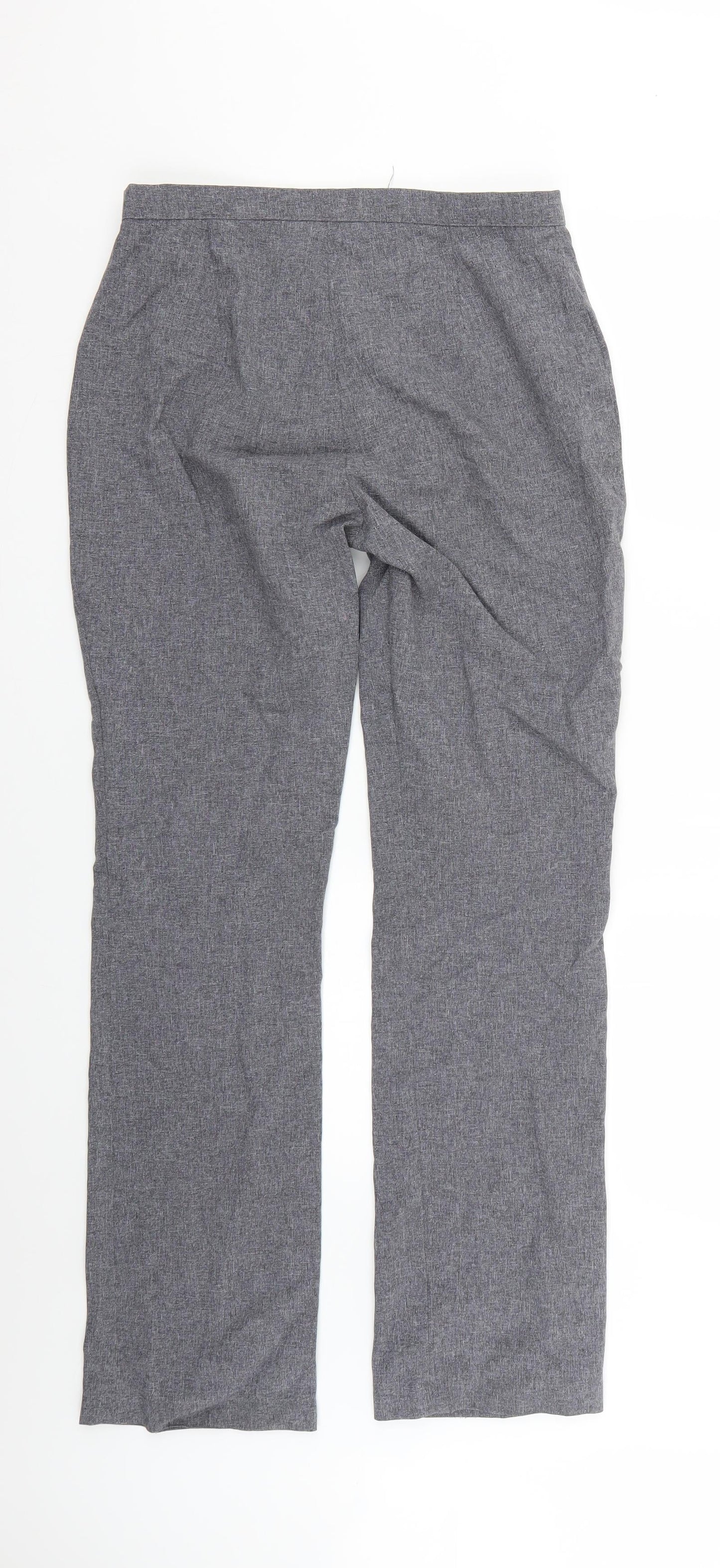 Womens UK Size 14 Preworn Regular Fit  Grey Trousers