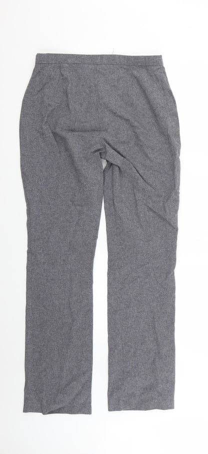 Womens UK Size 14 Preworn Regular Fit  Grey Trousers