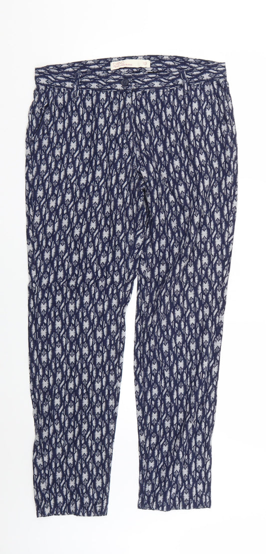 Womens UK Size 12 NEXT Regular Fit  Multicoloured Trousers