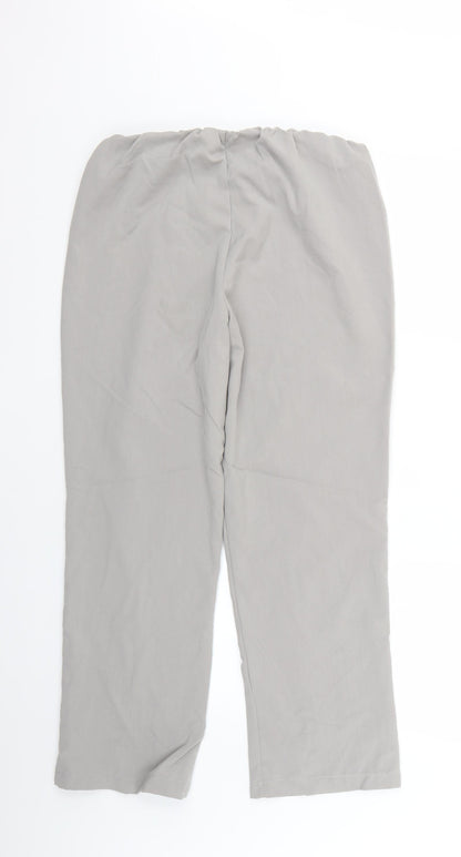 Womens UK Size 14 BASSINI Regular Fit  Grey Trousers