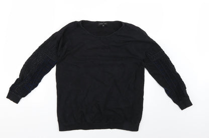 Label Lab Womens Black   Pullover Jumper Size 8