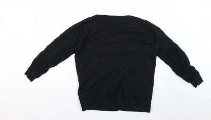 Label Lab Womens Black   Pullover Jumper Size 8