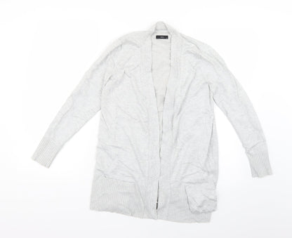 Womens UK Size 10 M&Co Grey Cardigan Jumper