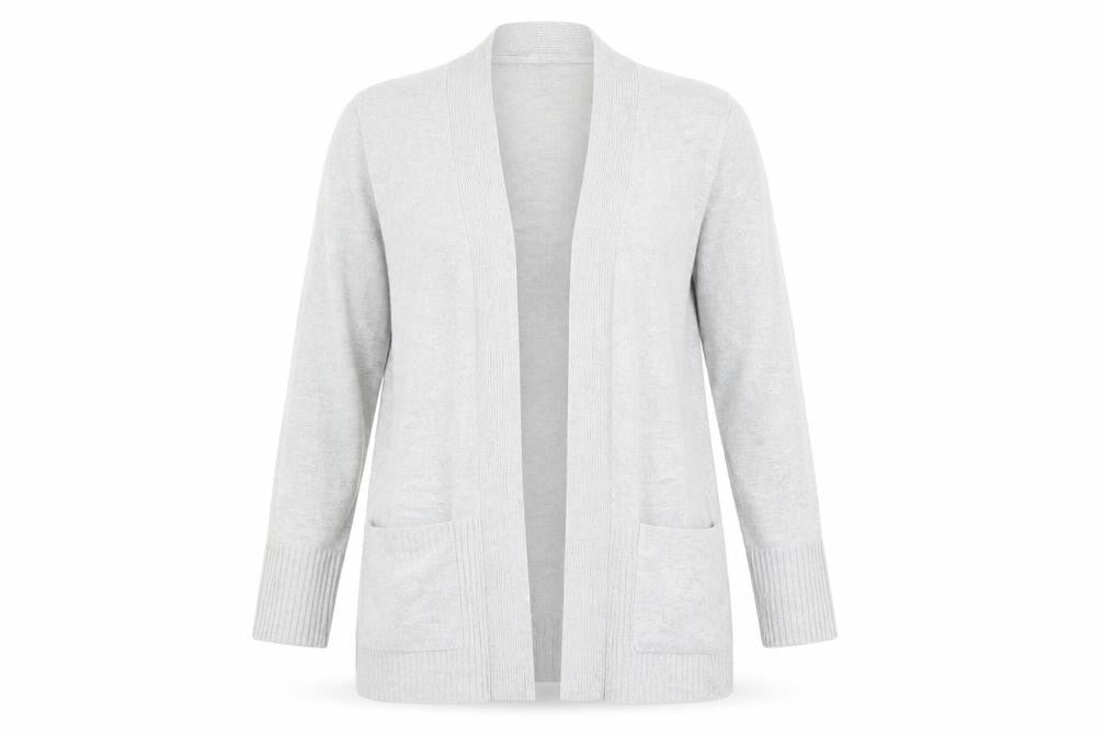 Womens UK Size 10 M&Co Grey Cardigan Jumper