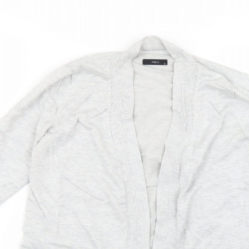 Womens UK Size 10 M&Co Grey Cardigan Jumper