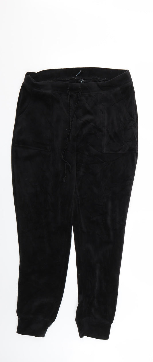 Cynthia Rowley Womens Black   Jogger Trousers Size M L27 in