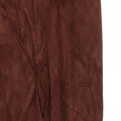 Womens UK Size 10 Marks and Spencer Regular Fit  Brown Trousers