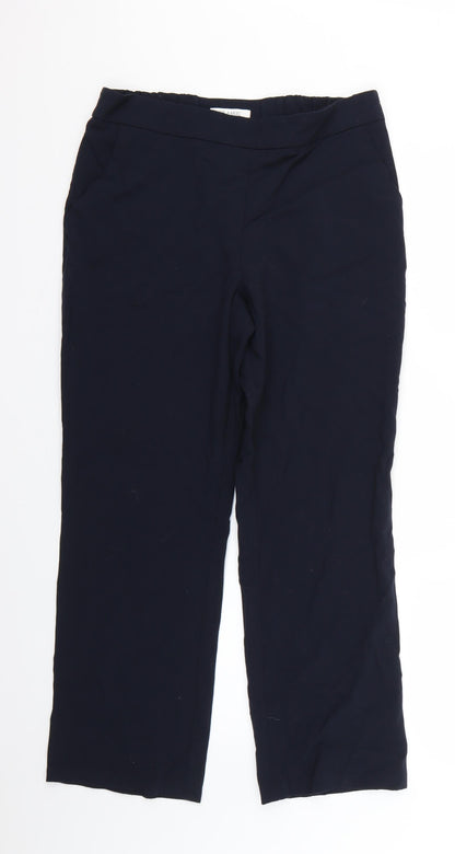 Womens UK Size 12 Marks and Spencer Regular Fit  Blue Trousers
