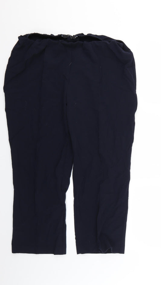 bm collection Womens Blue   Trousers  Size 18 L23 in