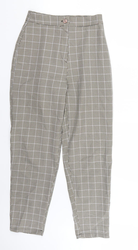 Nasty Gal Womens Multicoloured Check  Trousers  Size 4 L26 in