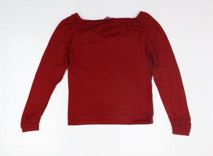Womens UK Size 16 For Women Red Pullover Jumper