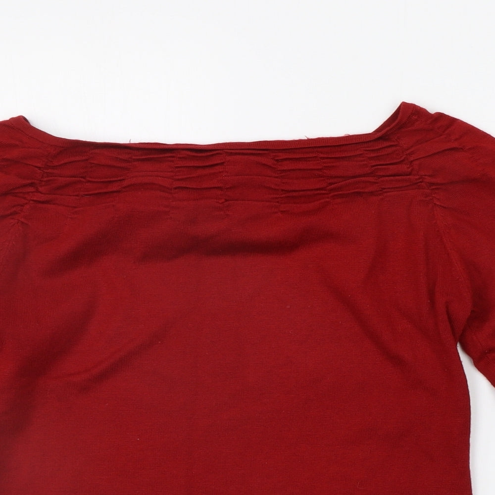 Womens UK Size 16 For Women Red Pullover Jumper