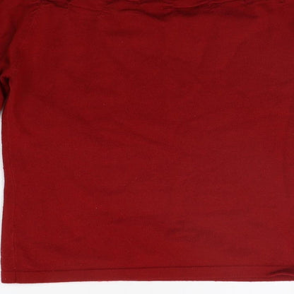 Womens UK Size 16 For Women Red Pullover Jumper