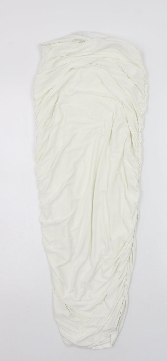 PRETTYLITTLETHING Womens White   A-Line  Size 10