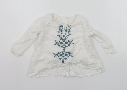 Marks and Spencer Baby White   Basic Button-Up Size 9-12 Months