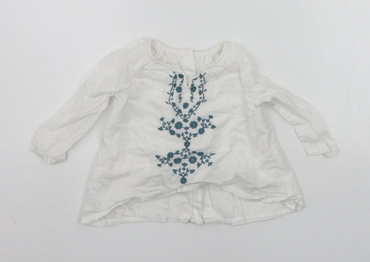 Marks and Spencer Baby White   Basic Button-Up Size 9-12 Months