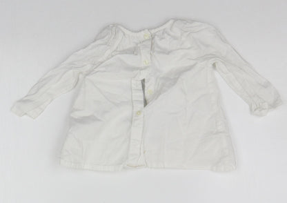 Marks and Spencer Baby White   Basic Button-Up Size 9-12 Months