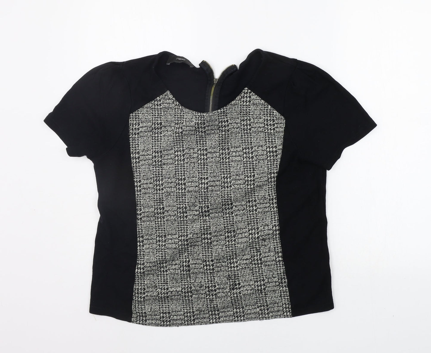 Womens UK Size 14 NEXT Black Basic T-Shirt