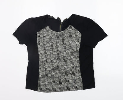 Womens UK Size 14 NEXT Black Basic T-Shirt
