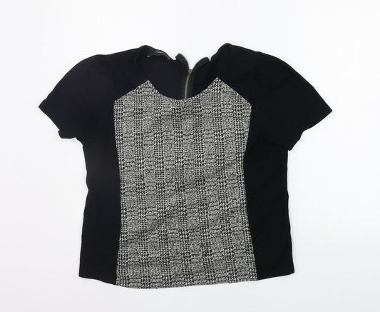 Womens UK Size 14 NEXT Black Basic T-Shirt